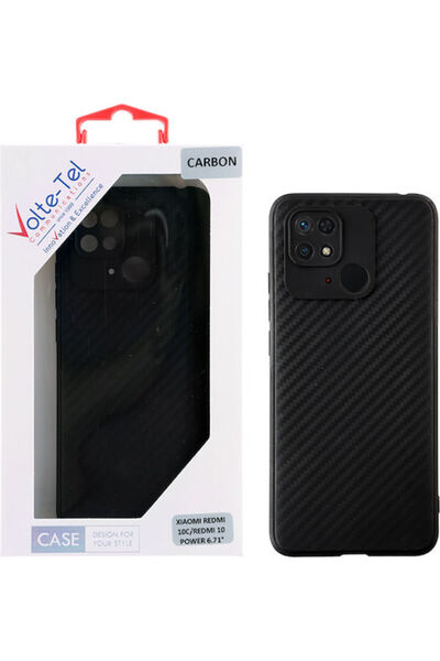 Other Volte-Tel Carbon Προστατευτικό Πίσω Κάλυμμα Κάμερας Σιλικόνης Μαύρο (Re...