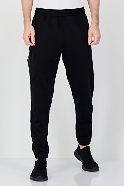 motion Men Sportswear Fit Outdoor Sweatpants, Black
