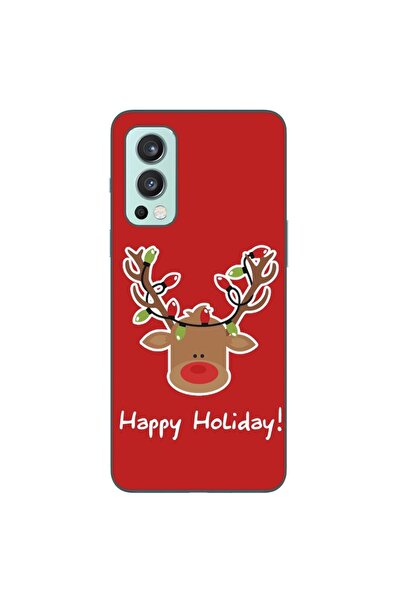 OEM Husa compatibila cu OnePlus Nord 2 Silicon Gel Tpu Model Craciun Ren Happ...