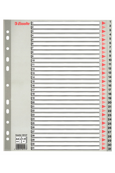 Esselte Пластмасови индексни разделители 1-31 Maxi