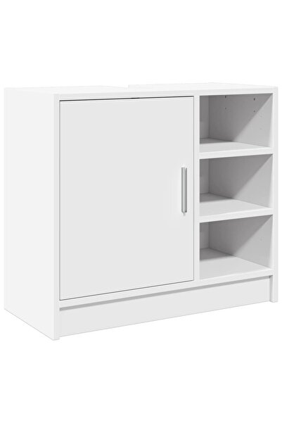 vidaxl Sink cabinet, white, 63x29x55 cm, processed wood