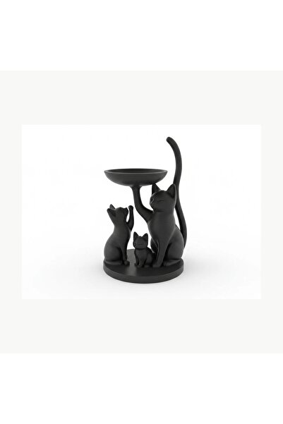 OEM Suport Bijuterii Pisica Decorativa, Organizator Accesorii Imprimat 3D, 15cm