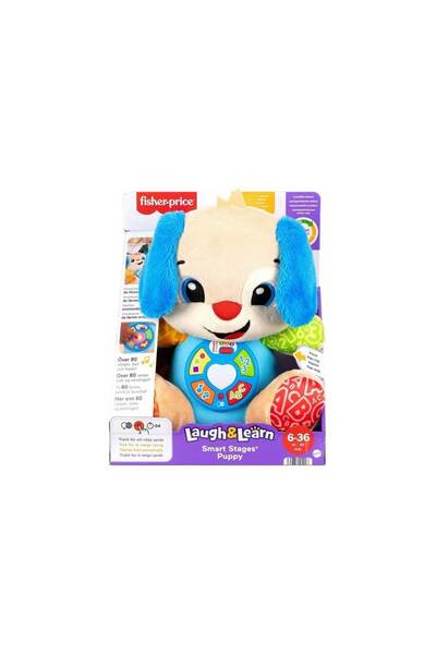 mattel Fisher-Price Laugh And Learn Εκπαιδευτικό Σκυλάκι Μπλε Smart Stages JFD25