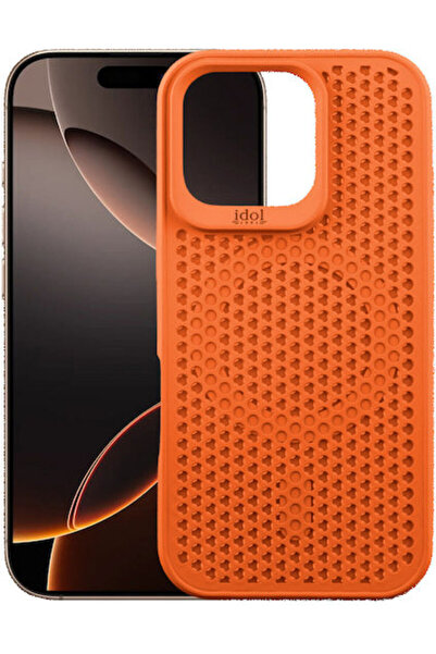 Other Idol 1991 Air Back Cover Σιλικόνης Πορτοκαλί (iPhone 16 Pro Max) Κωδικό...