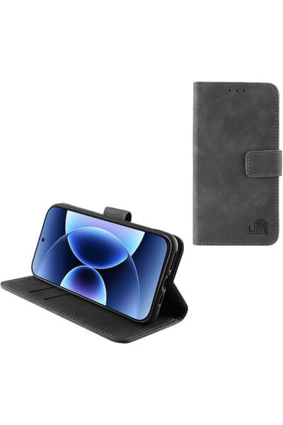 Lime&co Lime Essential Magnet Book Συνθετικό Δέρμα Γκρι (Xiaomi 17 Pro) Κωδικ...