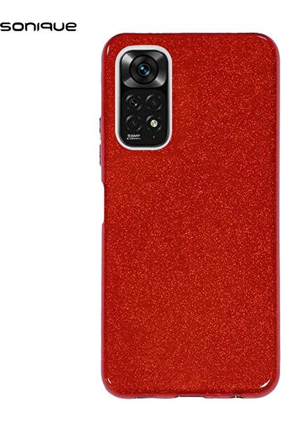 Other Σονίκ Λαμπερή Πίσω Θήκη Σιλικόνης Κόκκινη (Redmi Note 11 / 11S 4G)