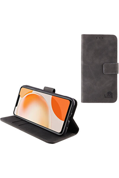 Lime&co Lime Essential Magnet Book Συνθετικό Δέρμα Μαύρο (Huawei Nova Y91)