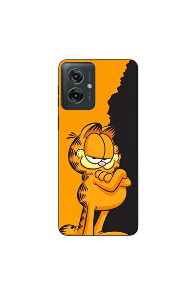 OEM Husa compatibila cu Motorola Moto G55 Silicon Gel Tpu Model Garfield Blac...