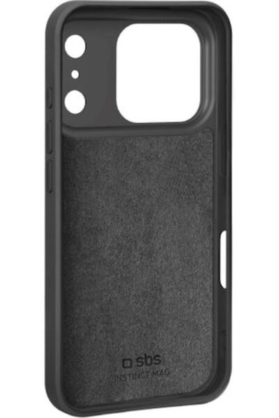 SBS Instict Mag Cover Πίσω Θήκη Σιλικόνης Μαύρη (iPhone 17 Pro Max)