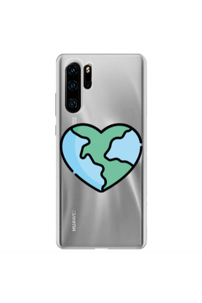 Other Huawei P30 Pro World in my heart Transparent Silicone TPU Θήκη