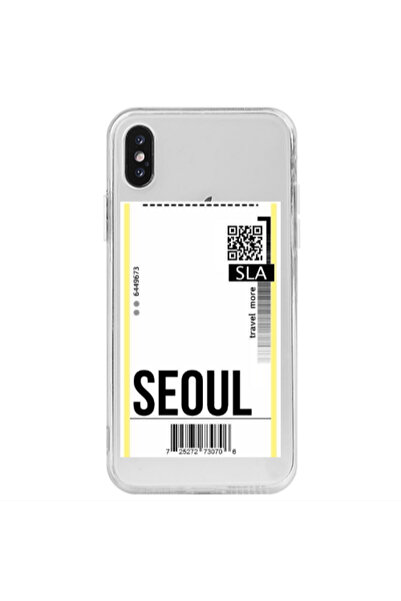 OEM Θήκη Apple iPhone X Σεούλ Ταξιδιωτική Πολύ Διαφανής Σιλικόνης TPU