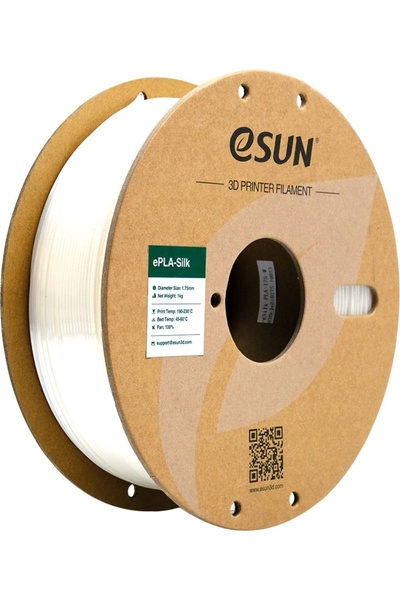 eSun Filament PLA Silk White (White) 1.75 mm 1 KG