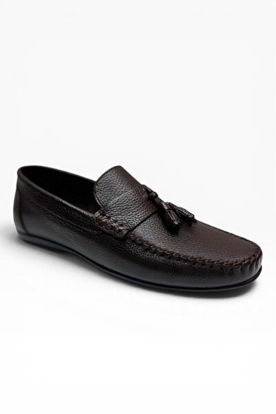 Cakgo Karacabey 1106-26 Genuine Printed Leather Bowknot Tasseled Casual Men's...