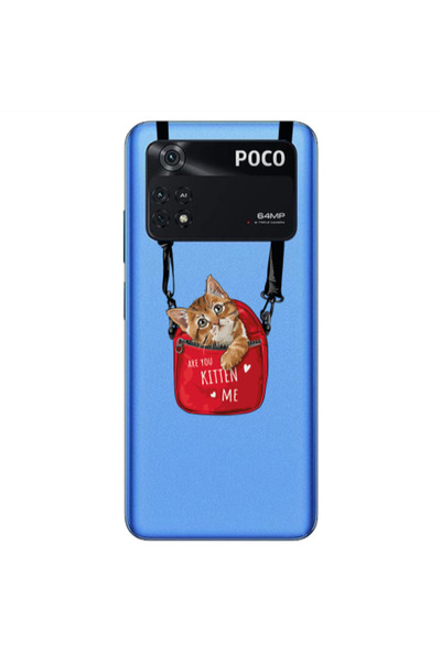 Other Xiaomi Poco M4 Pro 4G Are you kitten Transparent Silicone TPU Θήκη
