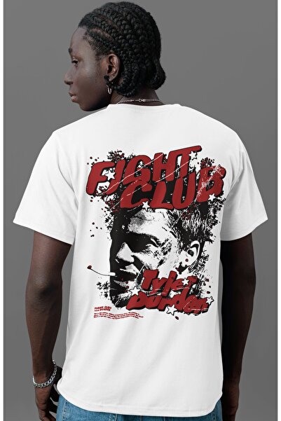 SEVBANO Fight Club Tyler Durden Legendă Film Imprimat pe spate Tricou supradi...