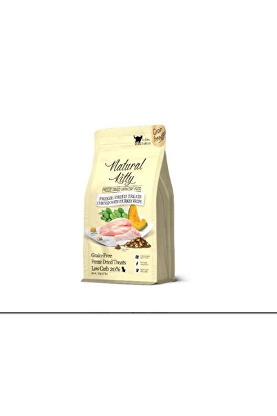 Natural Kitty Healthy Dry Food for Cats, Chicken with Turkey, Cold-Drying, fo...