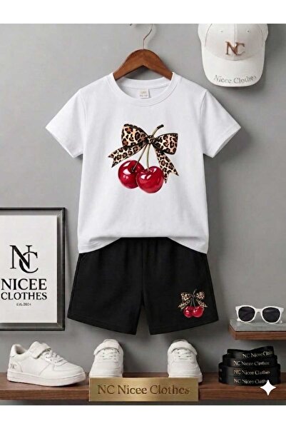 NC Nicee Clothes LETNJA DEČJA MAJICA I KRATKE HLAČE UNISEX (KURDALEE SA ŠAROM...