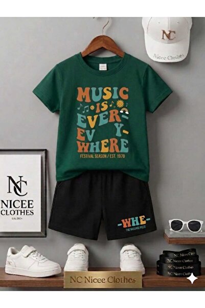 NC Nicee Clothes ΚΑΛΟΚΑΙΡΙΝΟ ΠΑΙΔΙΚΟ ΜΠΛΟΥΖΑΚΙ ΣΟΡΤΣ UNISEX (ΜΕ ΣΤΑΜΠΑ MUSİC ...