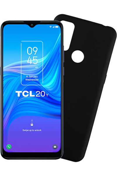 Other Volte-Tel Μαύρη Θήκη Πλάτης Σιλικόνης για TCL 20Y / 20E