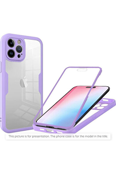 Techsuit ColorVerse 360 Πλήρης Κάλυψη Σιλικόνης Μωβ για iPhone 17 Pro Max