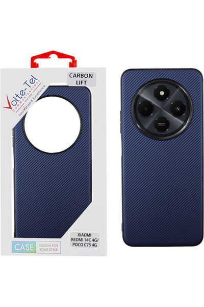 Other Volte-Tel Carbon Lift Πίσω Κάλυμμα Σιλικόνης Μπλε (Redmi 14C / Poco C75...