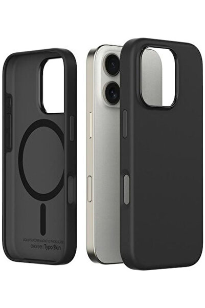 Araree Typoskin M Πίσω Θήκη Σιλικόνης / Πλαστικού Μαύρο (iPhone 16 Pro)