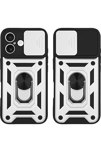 Other Θήκη Ring Armor Campro Sonique για Apple iPhone 16 Plus Ασημί