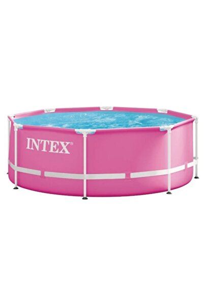 Intex Надземен басейн SummerRing 244 x 76 см с антикорозионна метална рамка и...