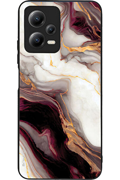 Other Θήκη Σειράς Sonique Marble για Xiaomi Redmi Note 12 5G Poco X5 5G Μπορντό