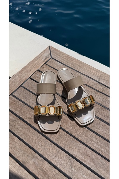 Eataly Shoes شبشب بورتو كريستال نود جيلي ستون