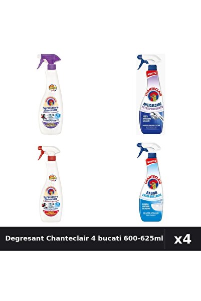 Chanteclair Set 4 Degresant Universal 600-625ml - Lavanda, Marsilia, Anticalc...