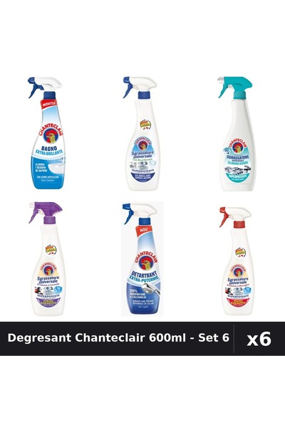 Chanteclair Set 6 Degresant Universal 600ml - Anti-Miros, Bicarbonat, Lavanda...