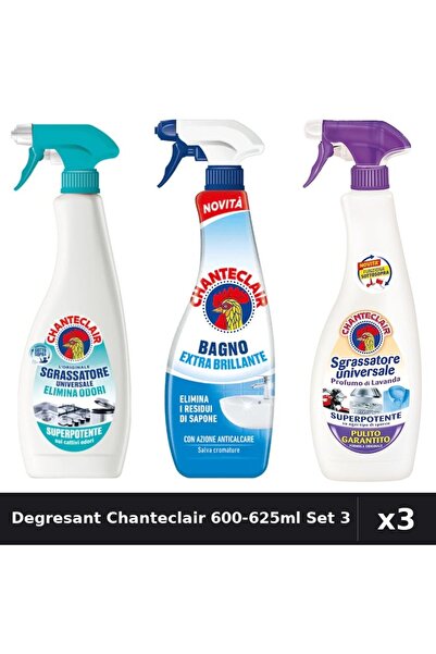 Chanteclair Set 3 Degresant Universal 600-625ml - Anti-Miros, Extra Stralucir...