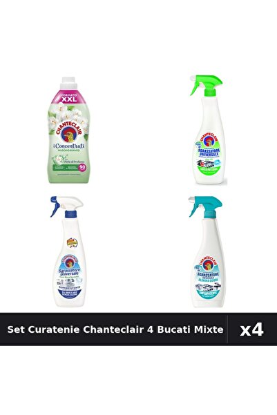Chanteclair Set 4 Degresant Universal și Balsam 1800ml - Lămâie, Bicarbonat, ...