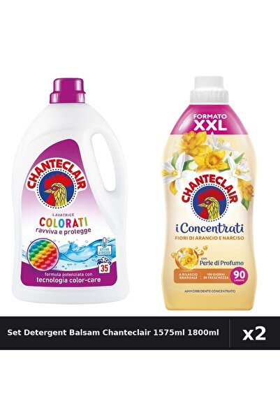 Chanteclair Set 2 Detergent și Balsam Rufe 1575ml 1800ml - Color, Flori Portocal