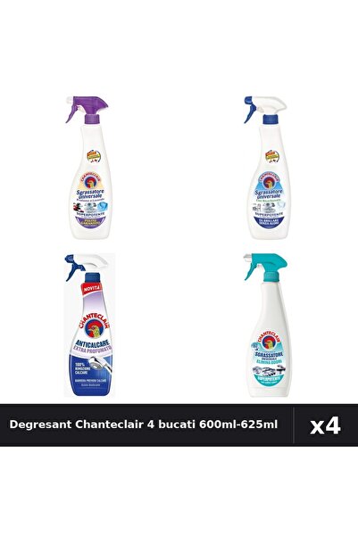 Chanteclair Set 4 Degresant Universal 600ml-625ml - Mosc, Bicarbonat, Anti-Mi...