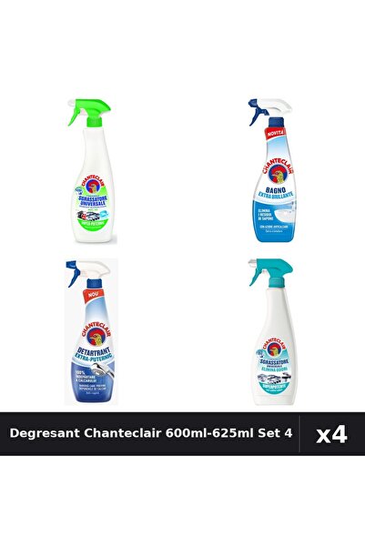Chanteclair Set 4 Degresant Universal 600ml-625ml - Lămaie, Anti-Miros, Extra...
