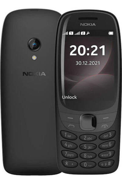 Nokia 6310 2021 Κινητό τηλέφωνο διπλής SIM με πλήκτρα (Ελληνικό Μενού) Μαύρο