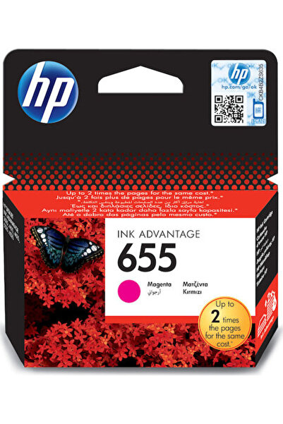 HP 655 Γνήσιο Μελάνι Εκτυπωτή InkJet Ματζέντα (CZ111AE)