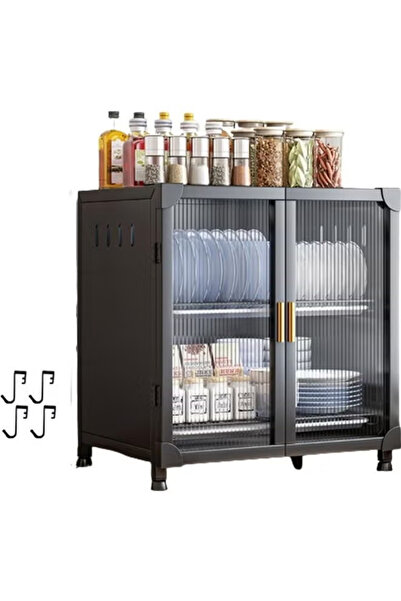TAPIT Kitchen Pantry Sideboard Countertop Organizer,Freestanding Countertop S...