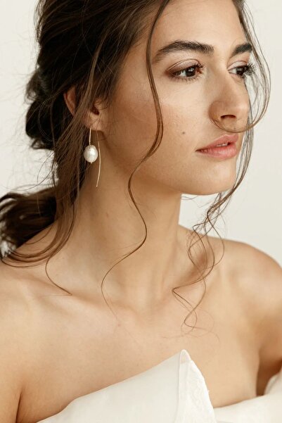 Lisa&Co. Keshi Pearls On The Move Gold Earrings