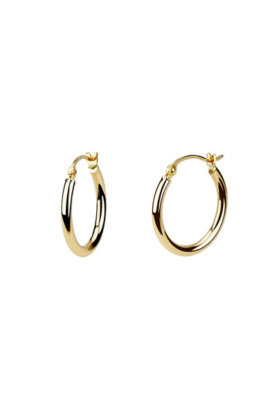Lisa&Co. Gold Earrings Thick Hoops S