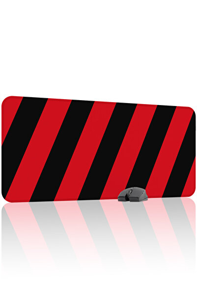 mousepad bastir Red Black 90X40 XXL Fan Gaming Player Mouse Pad Non-Slip Base...