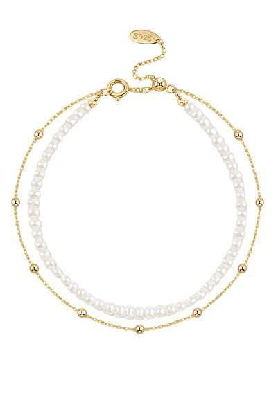 Lisa&Co. Brățară Argint Organic Pearls&Drops
