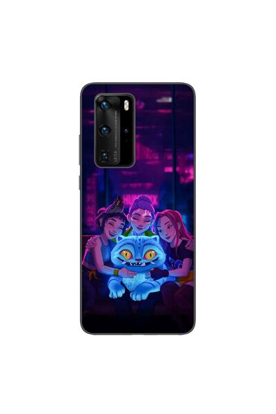 OEM Husa compatibila cu Huawei P40 Pro Silicon Gel Tpu Model KPop Demon Hunte...