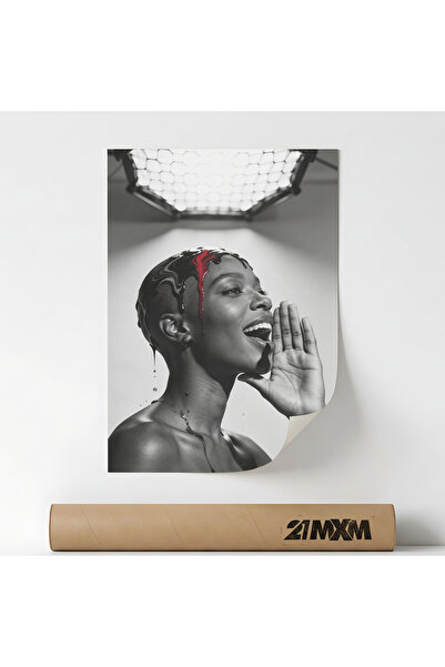 21mxm Poster Decorativ Tematică Studio Light - 'Shouting Expression', Materia...