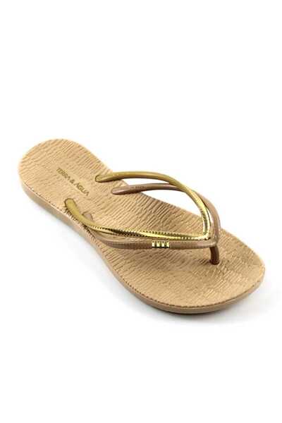 mm Women's comfortable beach Slipper 587-BEIGE