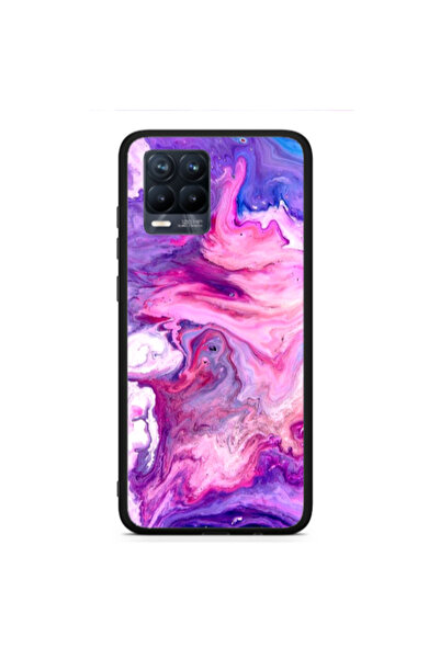 Other Realme 8 Marble art Black Glossy Θήκη