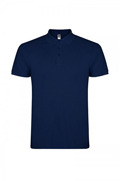 ROLY Tricou polo bărbătesc, bumbac 100%, Star, bleumarin