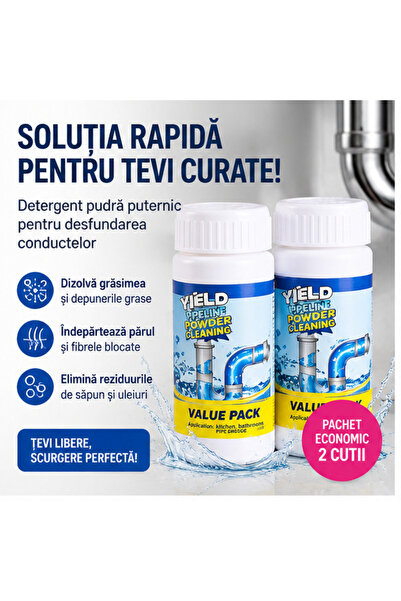 OEM Soluție Desfundat Tevi - Detergent Pudră 2x